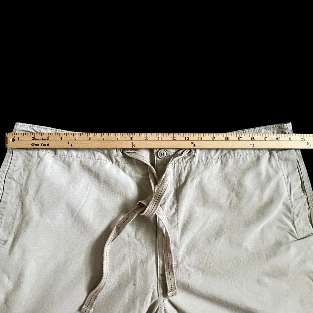 Gap Ripstop Cargo Pants NWT Drawstring Khaki Tan Mens XXL Outdoor Lightweight